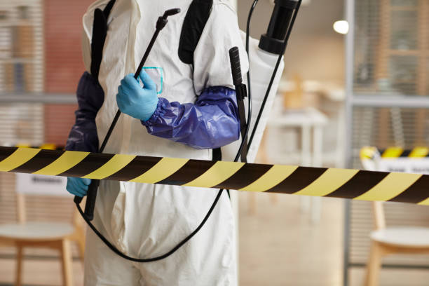 Professional Biohazard technician working in Reddick, FL
